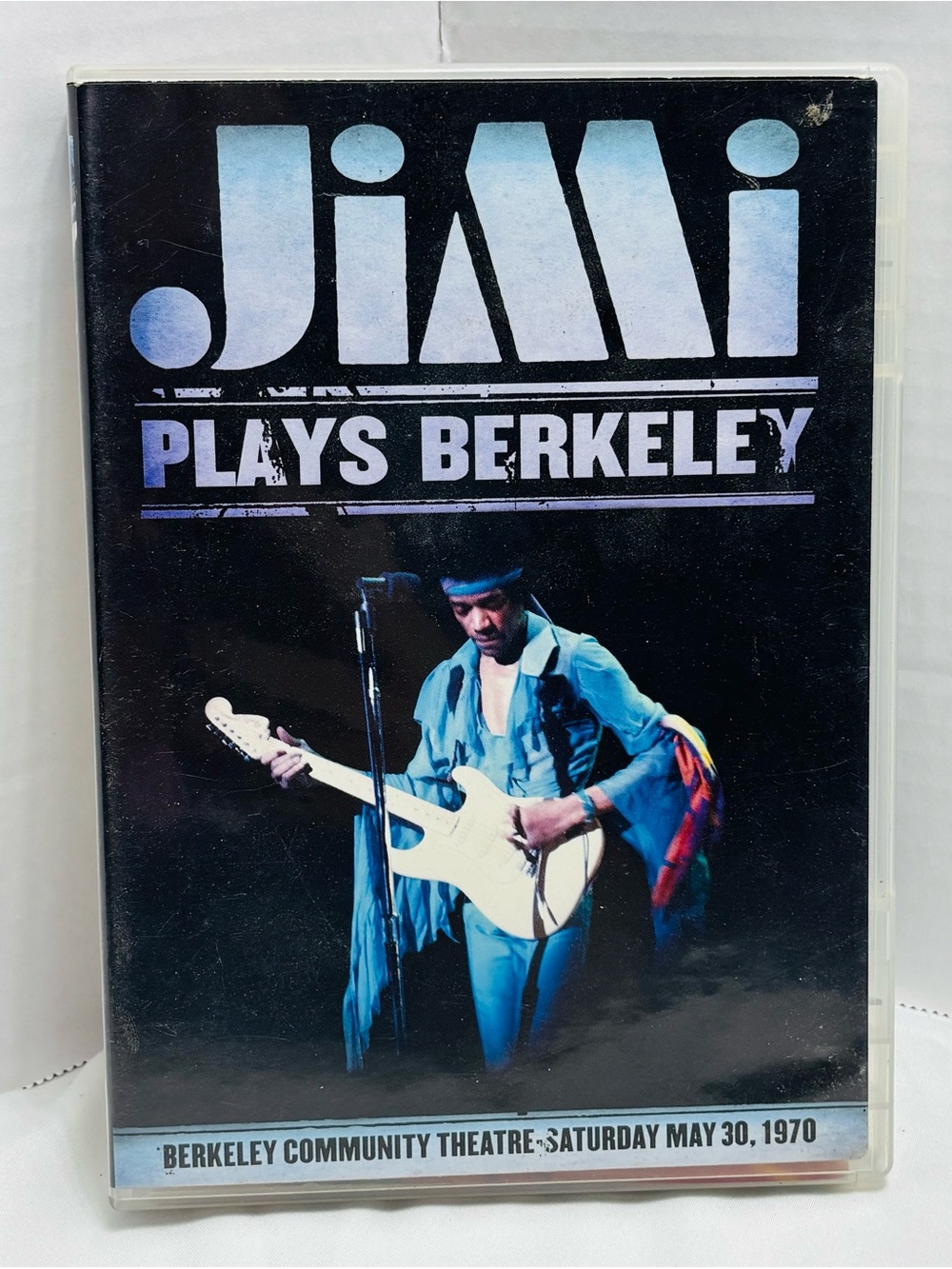 Jimi Plays Berkeley Vintage Concert DVD - Black & Blue Cover